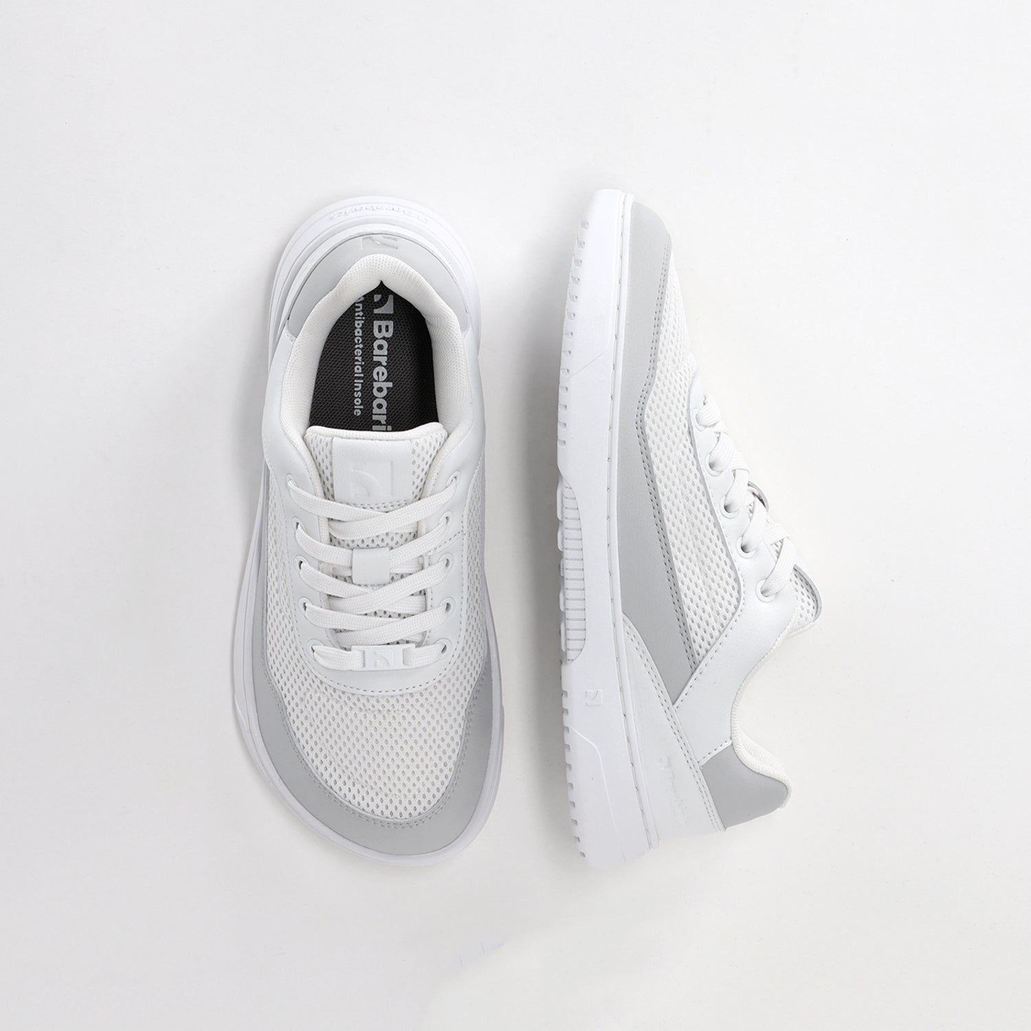 Barfuß Sneaker Barebarics Vaporo - White & Light Grey