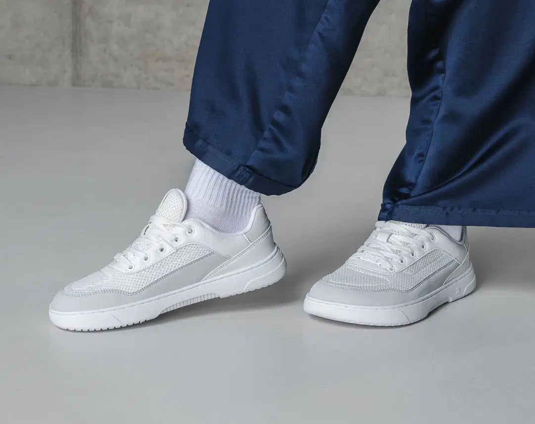 Barefoot Sneakers Barebarics Vaporo - White & Light Grey
