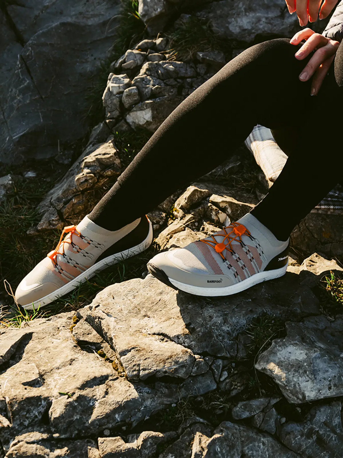 Barefoot Sneakers Barebarics Voyager - Beige & White
