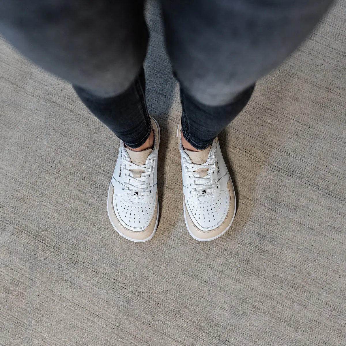Barfuß-Sneaker Barebarics Wave - White & Beige
