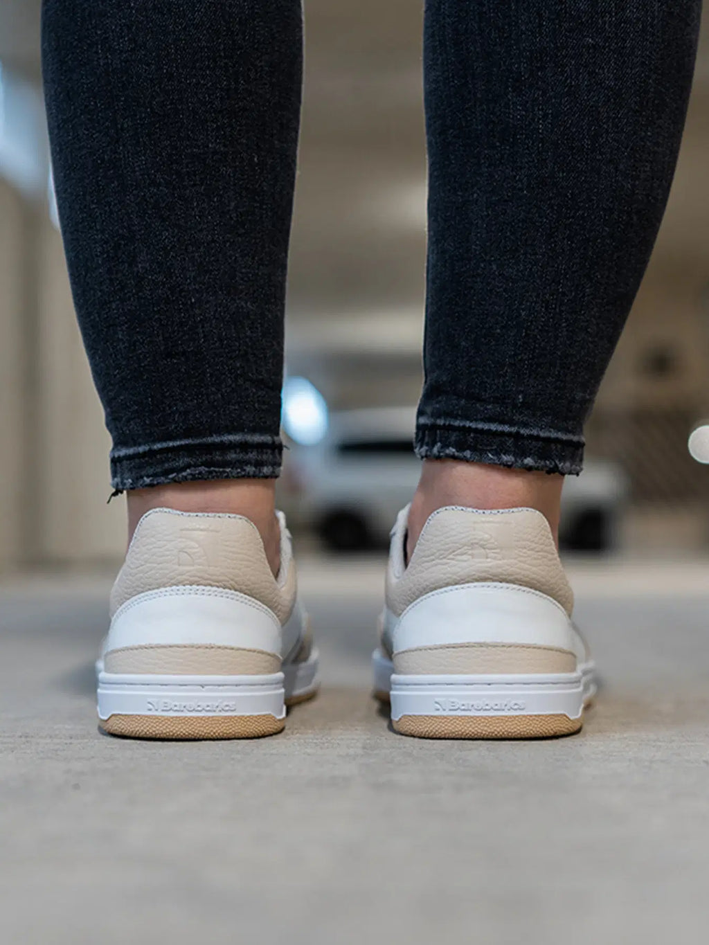 Barfuß-Sneaker Barebarics Wave - White & Beige