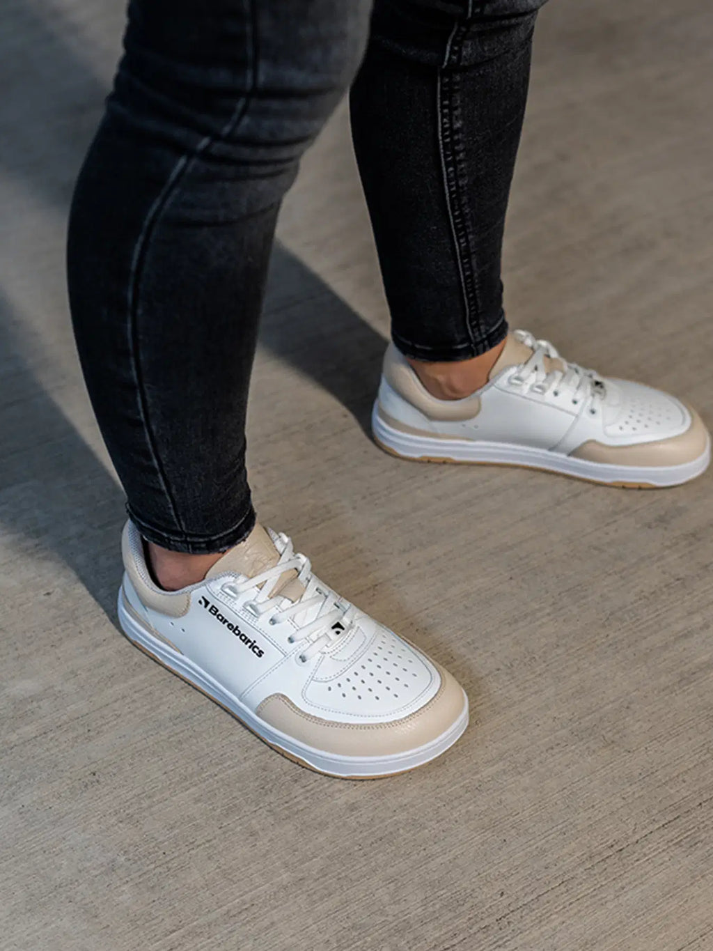 Barfuß-Sneaker Barebarics Wave - White & Beige