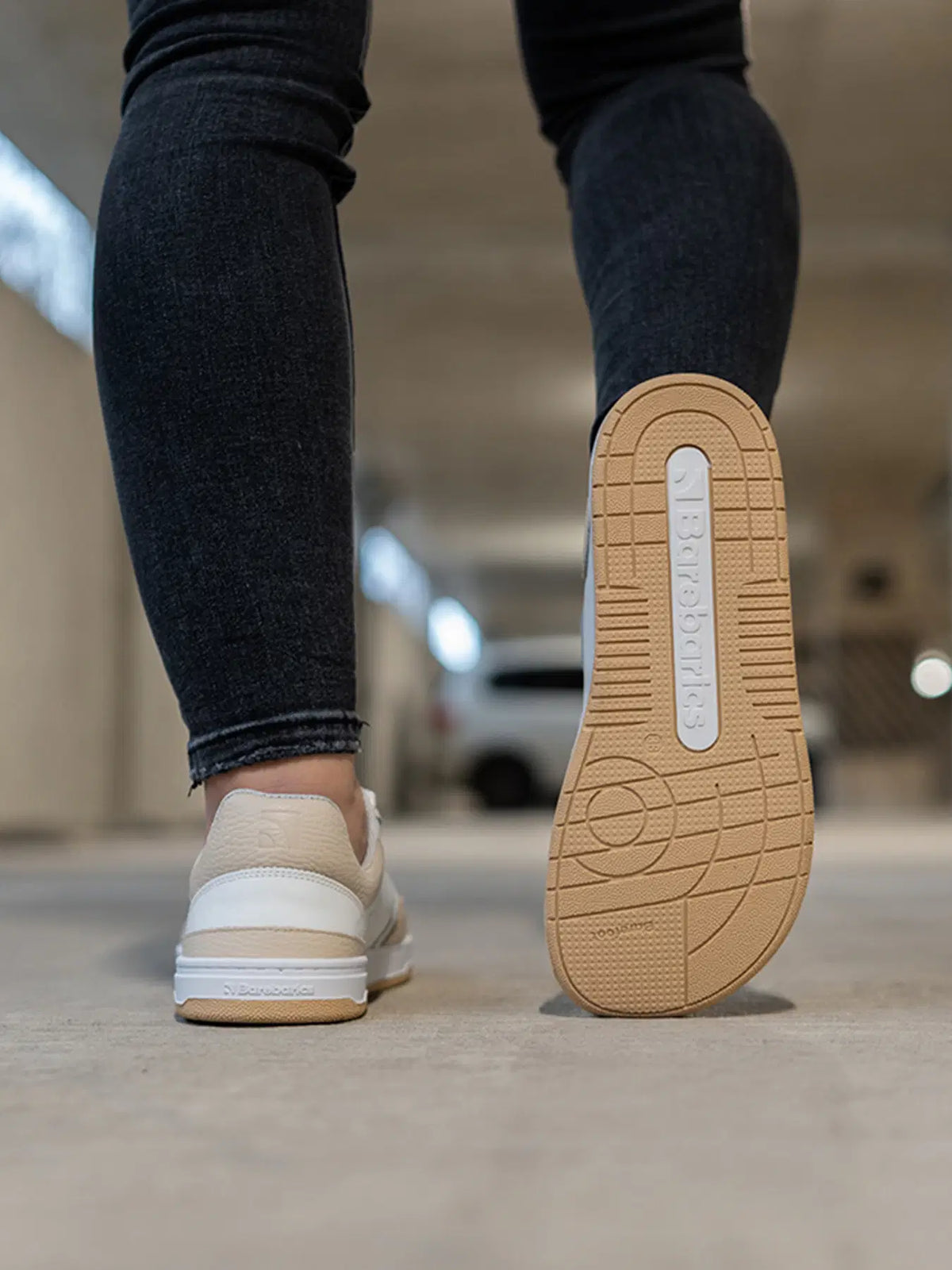 Barfuß-Sneaker Barebarics Wave - White & Beige