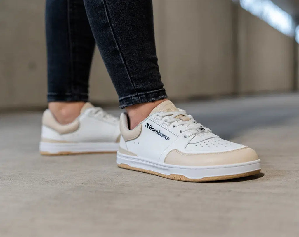 Barfuß-Sneaker Barebarics Wave - White & Beige