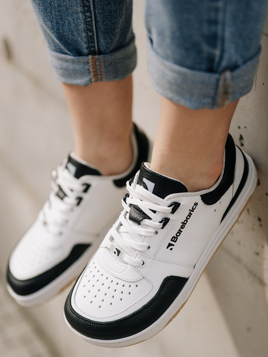 Barfuß Sneaker Barebarics Wave - Weiß & Schwarz