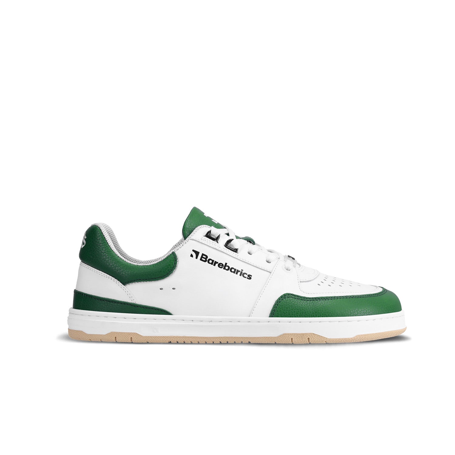 Barfuß Sneaker Barebarics Wave - Weiß & Dunkelgrün