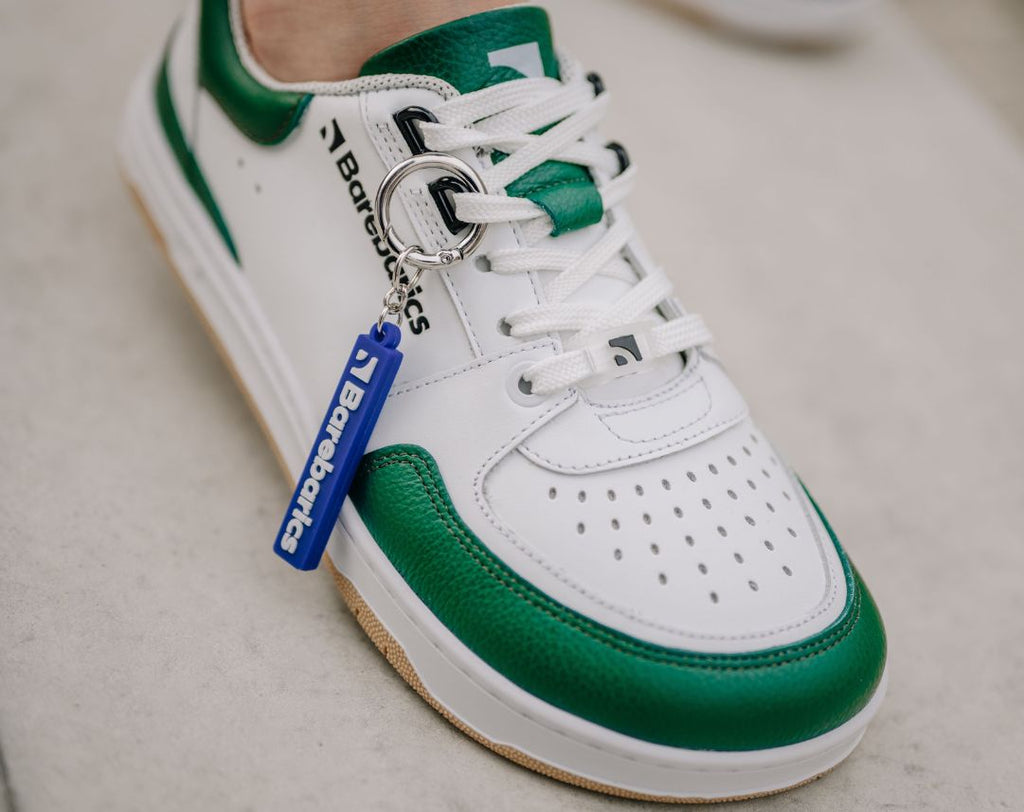 Barfuß Sneaker Barebarics Wave - Weiß & Dunkelgrün