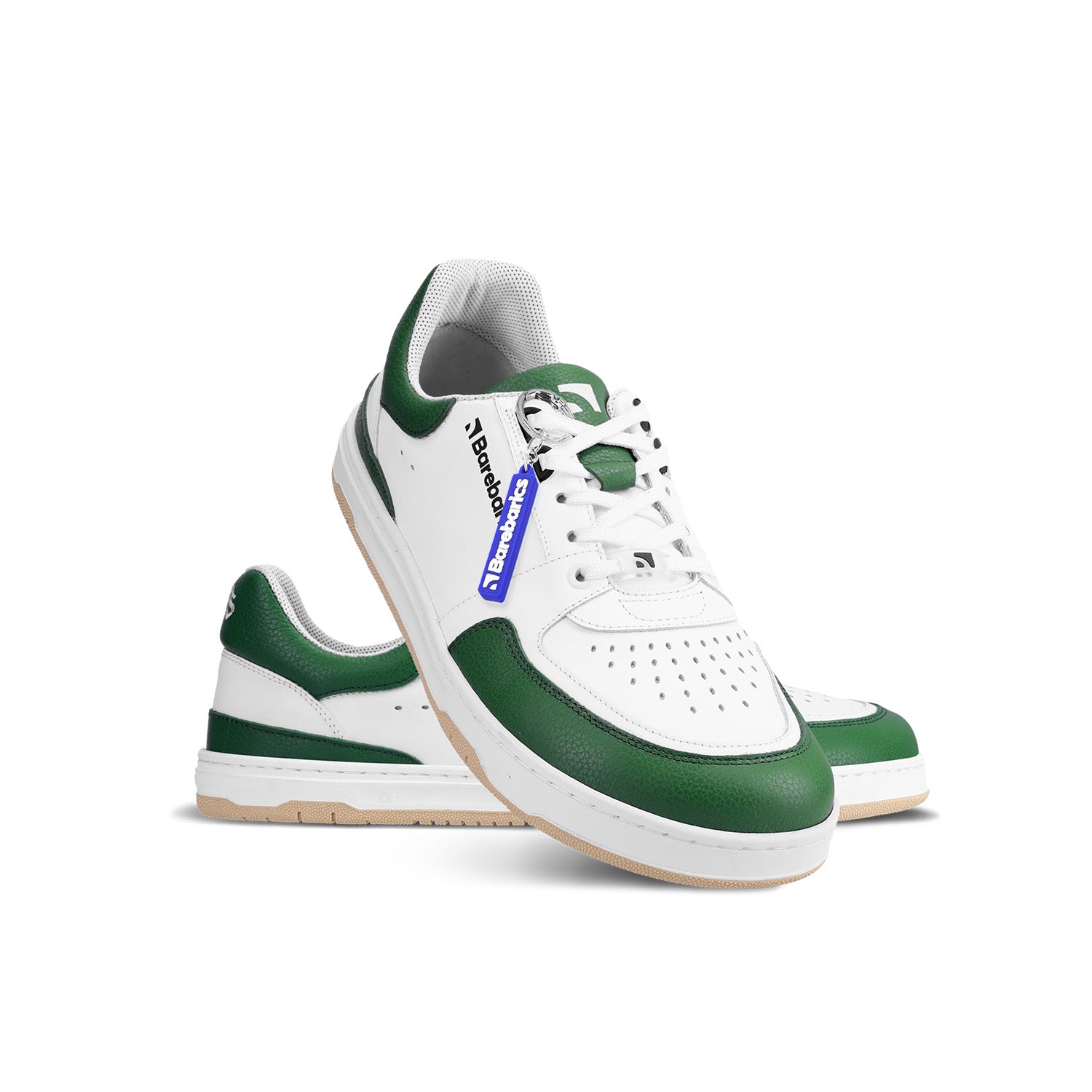 Barfuß Sneaker Barebarics Wave - Weiß & Dunkelgrün