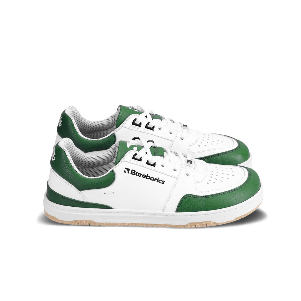 Barfuß Sneaker Barebarics Wave - Weiß & Dunkelgrün