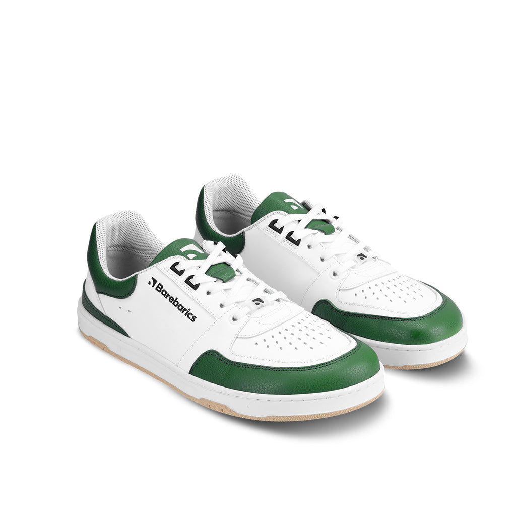 Barfuß Sneaker Barebarics Wave - Weiß & Dunkelgrün