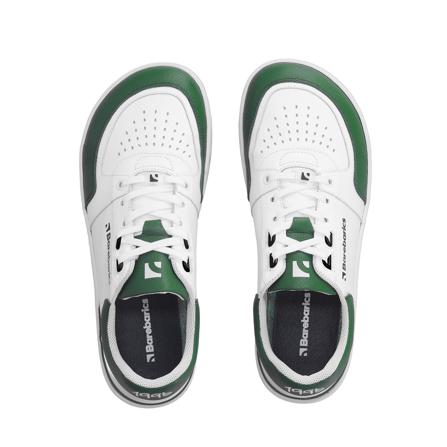 Barfuß Sneaker Barebarics Wave - Weiß & Dunkelgrün