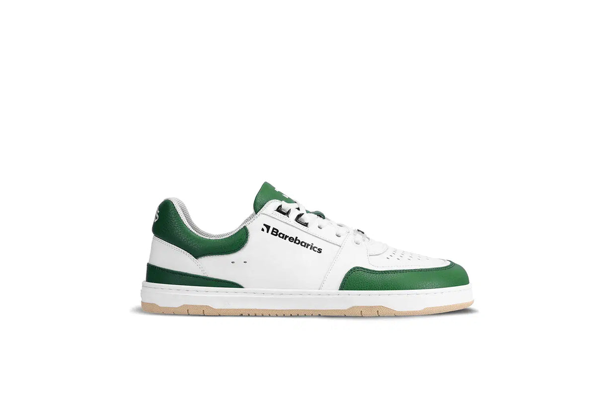 Barfuß Sneaker Barebarics Wave - Weiß & Dunkelgrün
