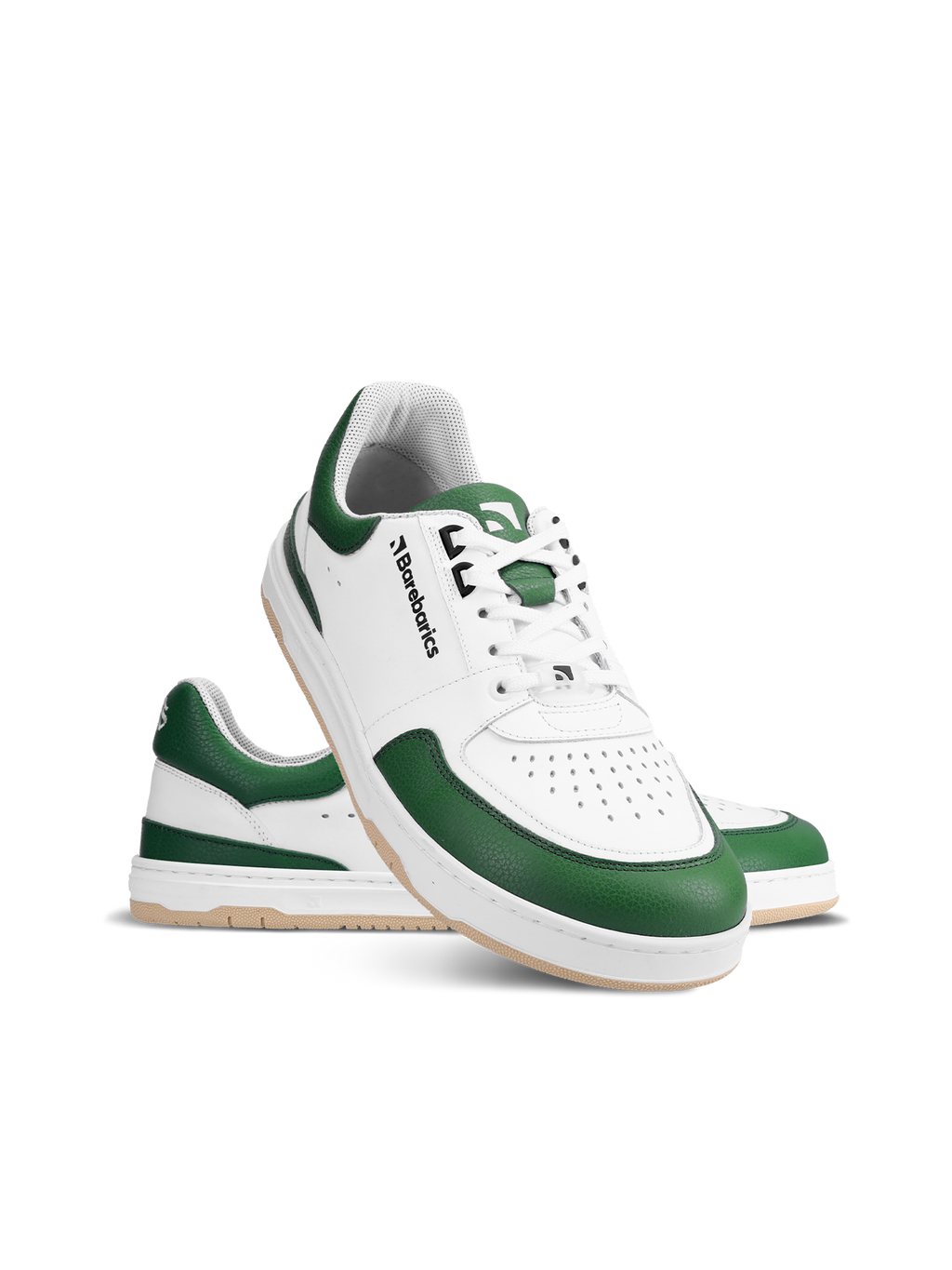 Barfuß Sneaker Barebarics Wave - Weiß & Dunkelgrün