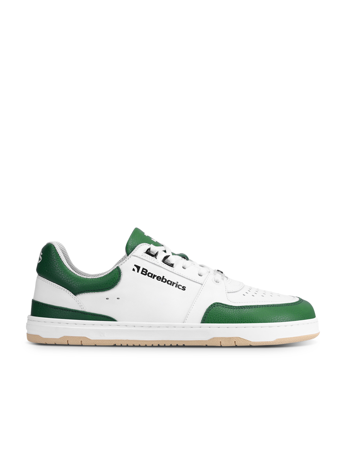 Barfuß Sneaker Barebarics Wave - Weiß & Dunkelgrün