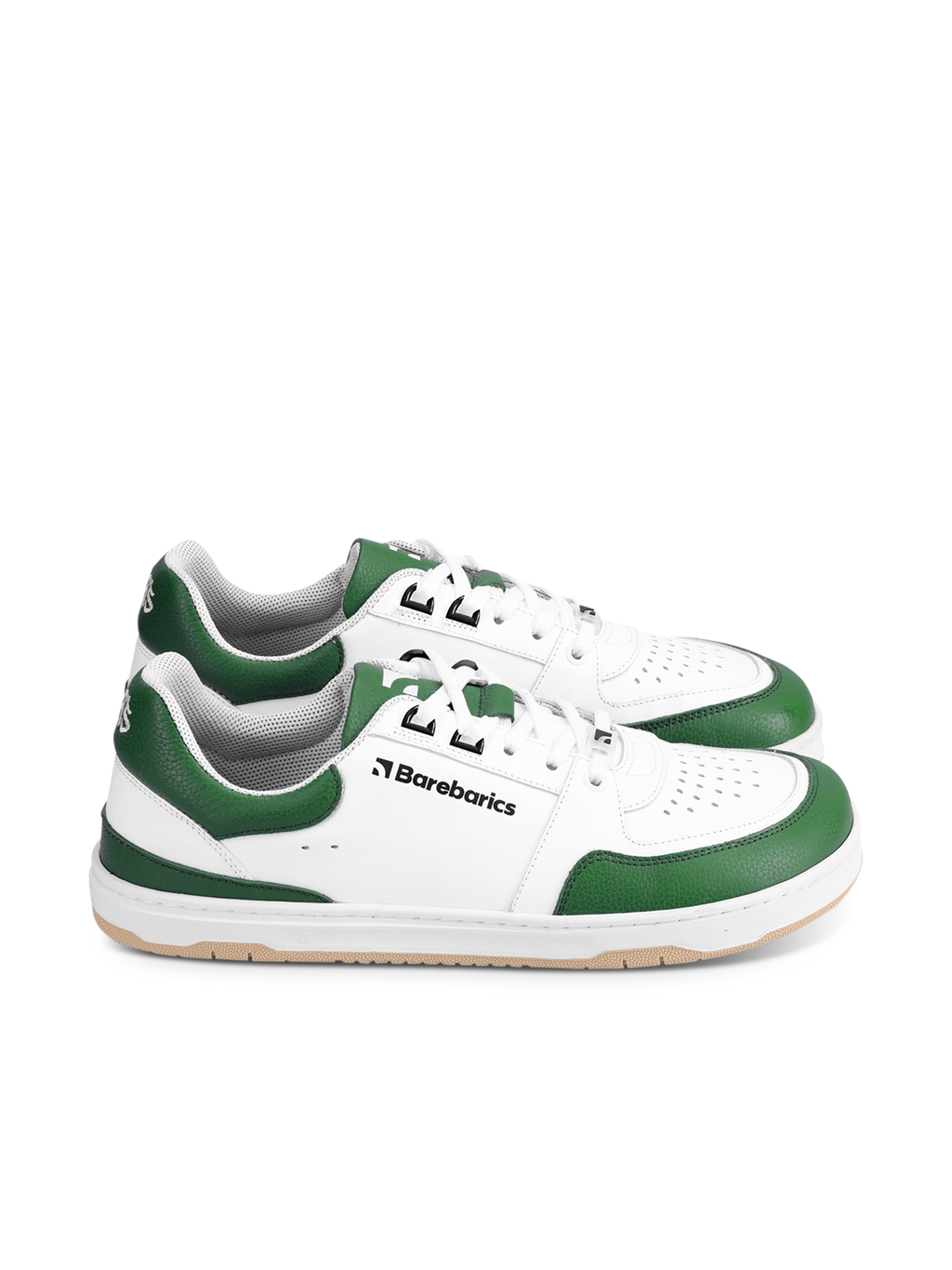 Barfuß Sneaker Barebarics Wave - Weiß & Dunkelgrün