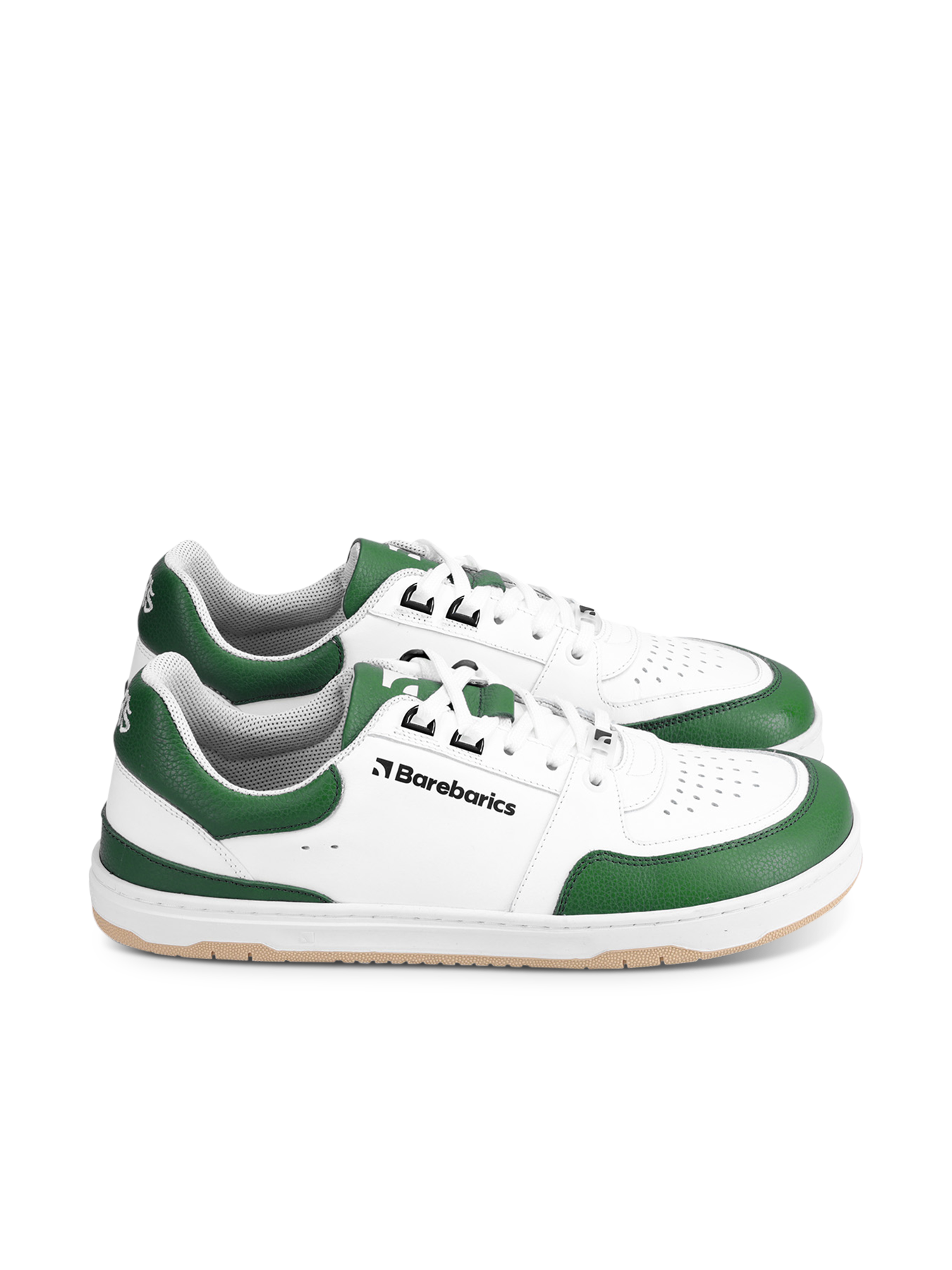 Barfuß Sneaker Barebarics Wave - Weiß & Dunkelgrün