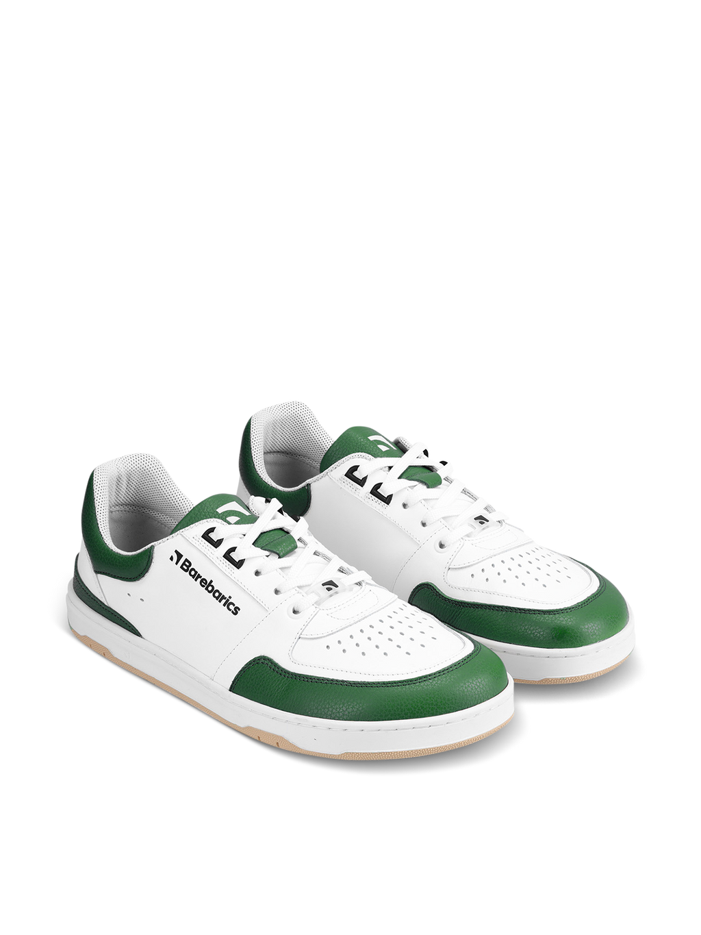 Barfuß Sneaker Barebarics Wave - Weiß & Dunkelgrün