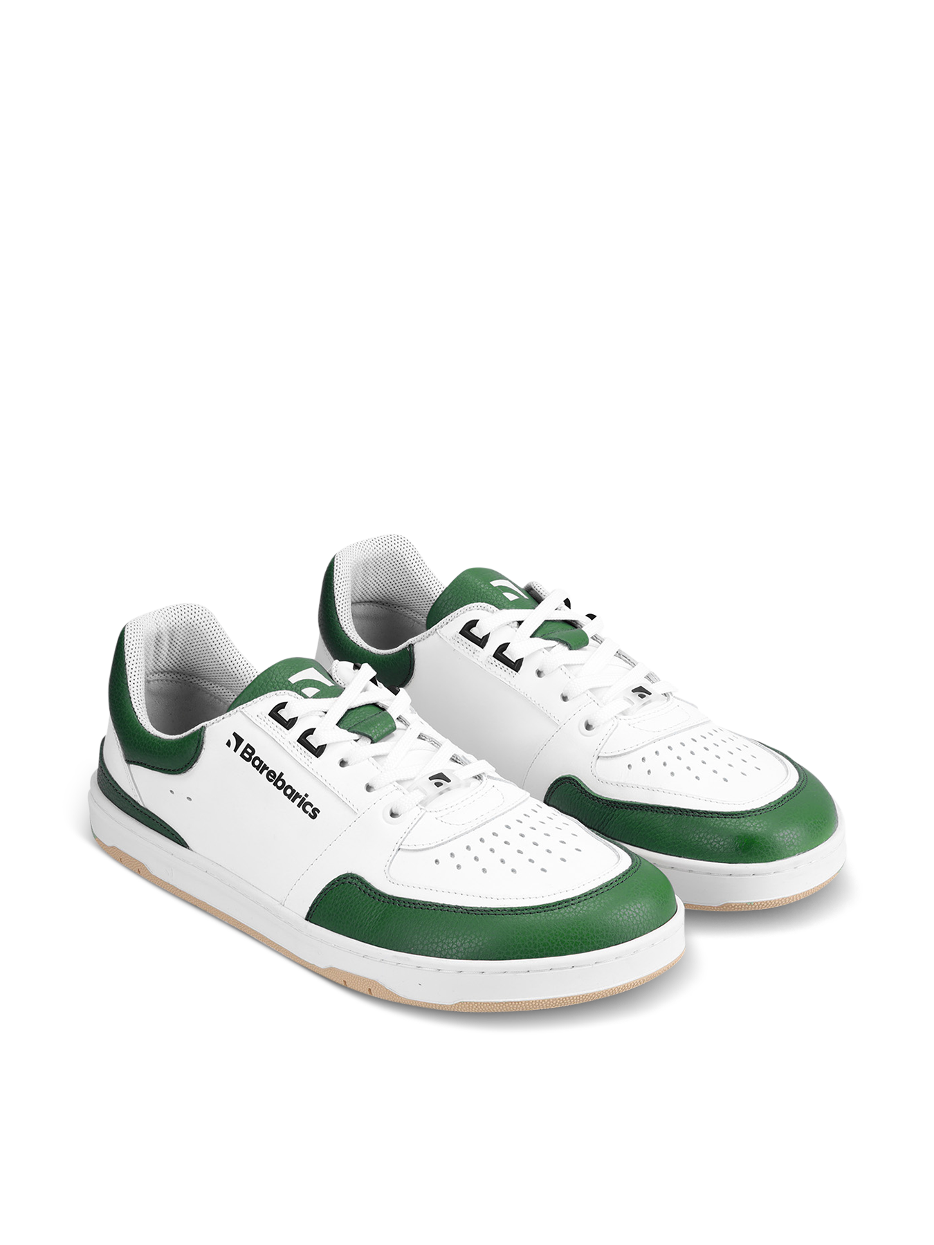 Barfuß Sneaker Barebarics Wave - Weiß & Dunkelgrün