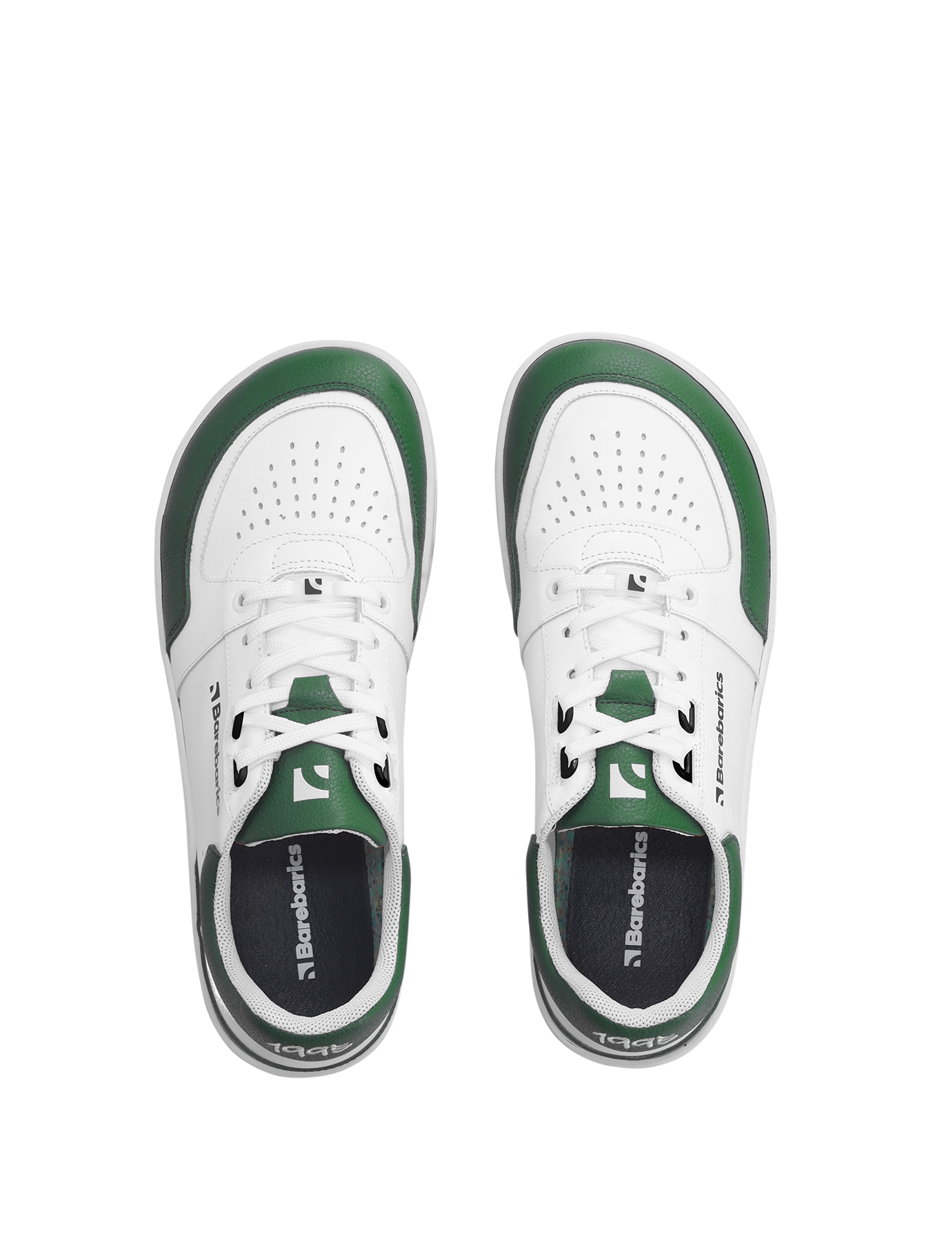 Barfuß Sneaker Barebarics Wave - Weiß & Dunkelgrün