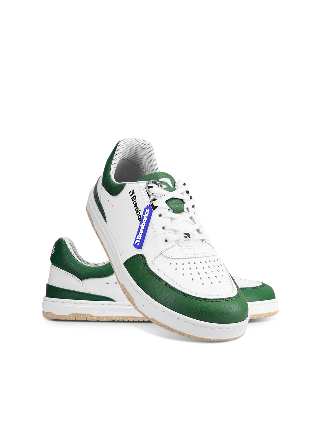 Barfuß Sneaker Barebarics Wave - Weiß & Dunkelgrün