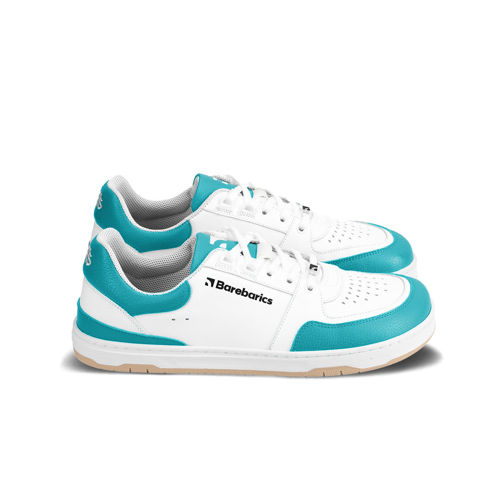 Barfuß-Sneaker Barebarics Wave - Weiß & Dunkeltürkis
