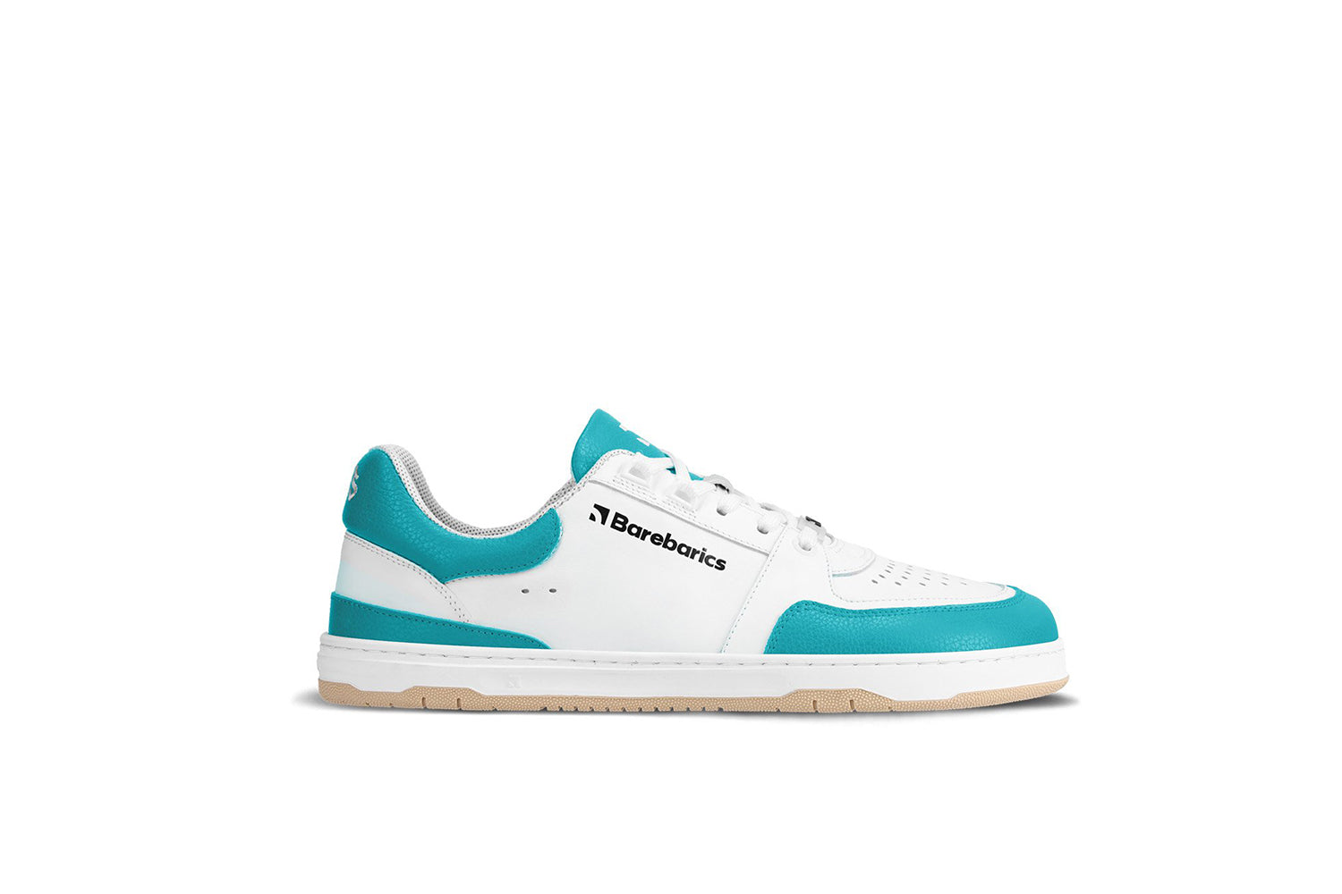 Barfuß-Sneaker Barebarics Wave - Weiß & Dunkeltürkis