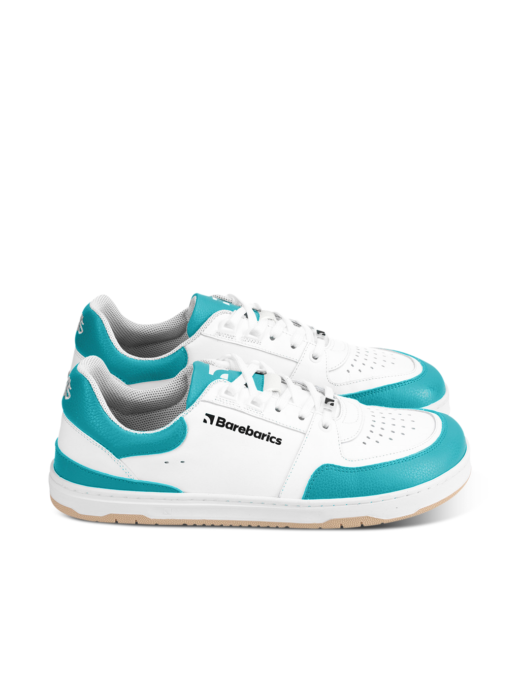 Barfuß-Sneaker Barebarics Wave - Weiß & Dunkeltürkis