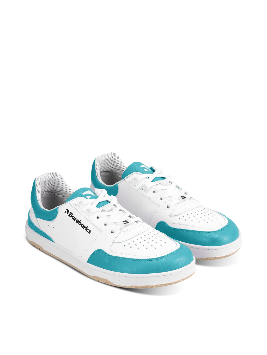 Barefoot Sneakers Barebarics Wave - White & Dark Turquoise