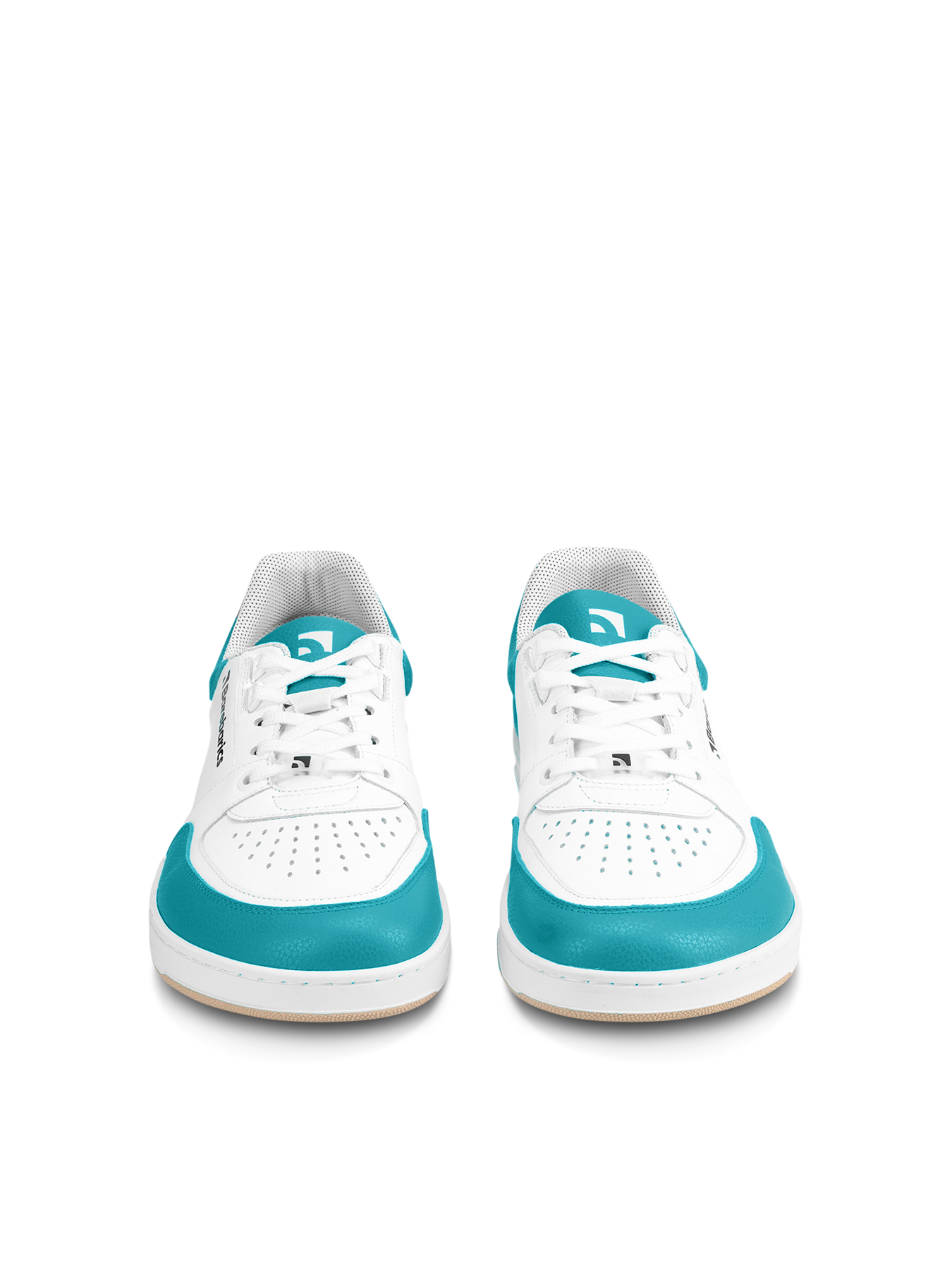 Barfuß-Sneaker Barebarics Wave - Weiß & Dunkeltürkis