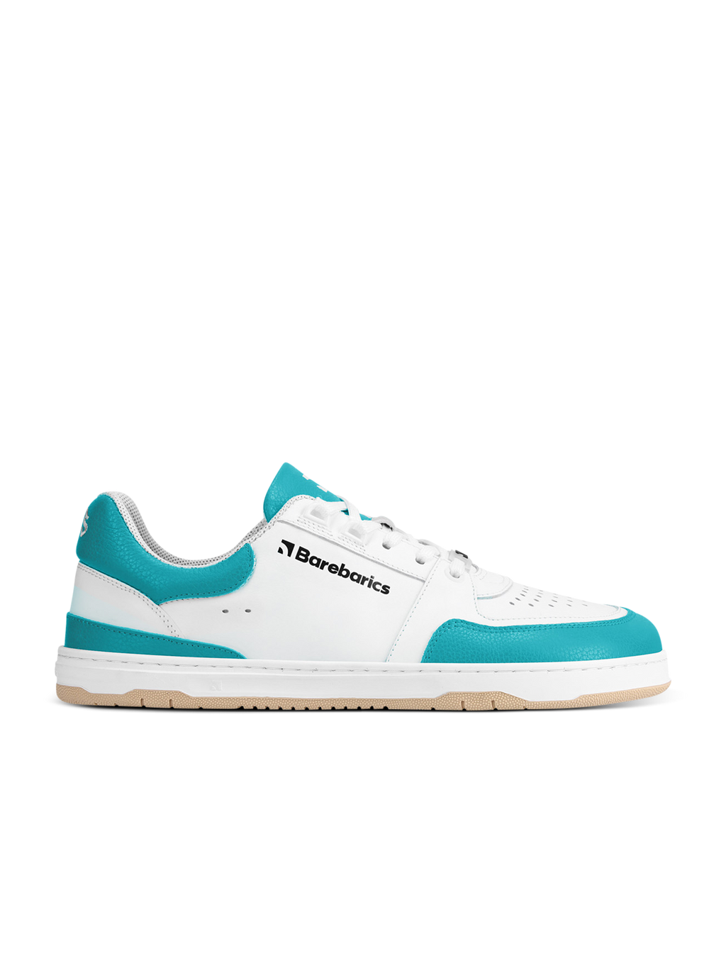 Barfuß-Sneaker Barebarics Wave - Weiß & Dunkeltürkis