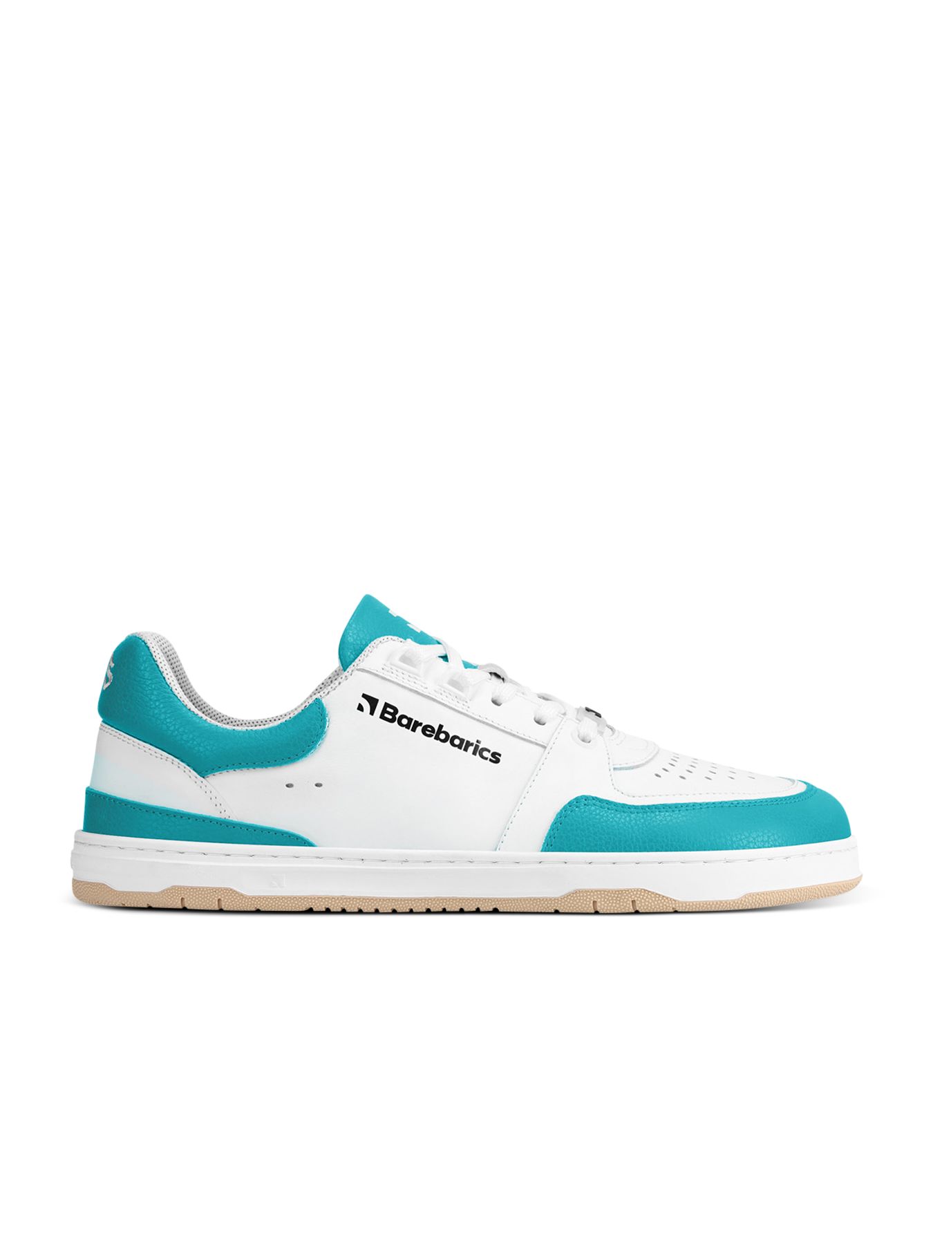 Barfuß-Sneaker Barebarics Wave - Weiß & Dunkeltürkis