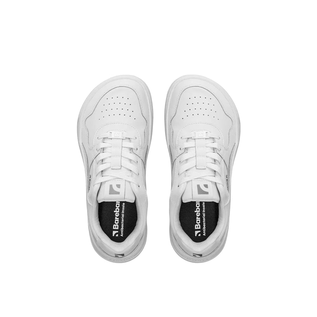Barfuß-Sneaker Barebarics Zing - All White - Leder