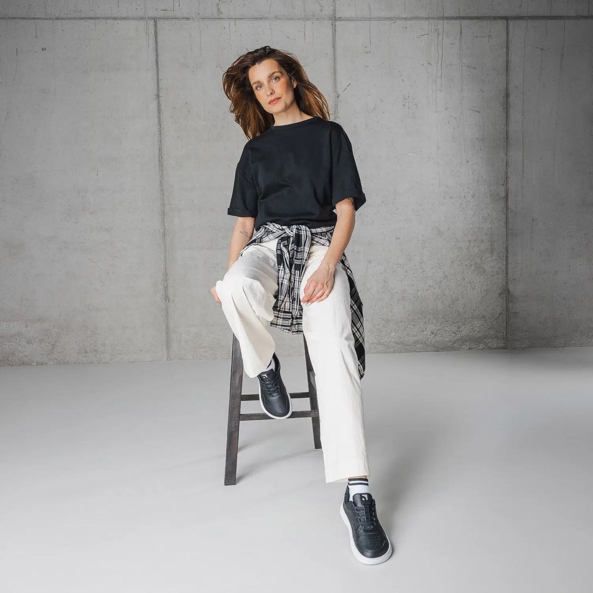 Barfuß-Sneaker Barebarics Zing - Black & White