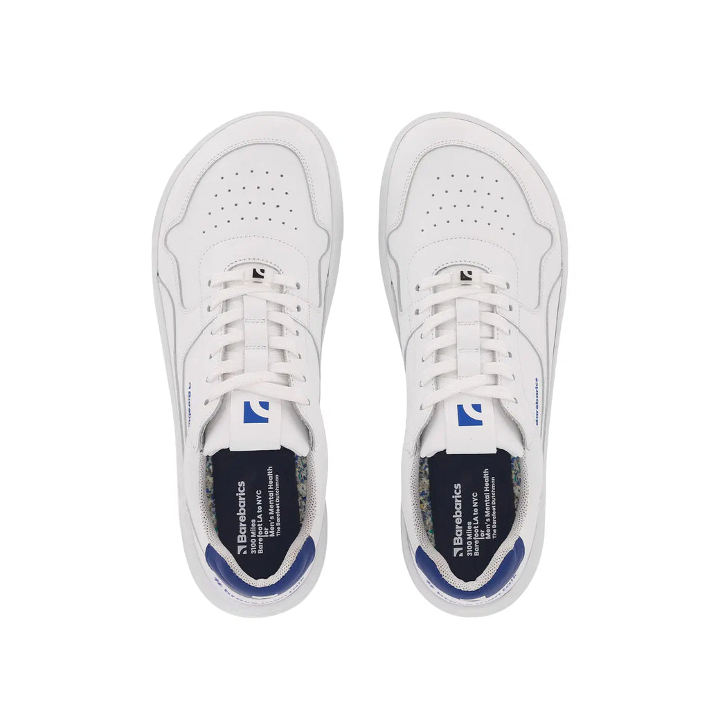 Barfuß-Sneaker Barebarics Zing - Brave Men Talk - Weiß & Blau