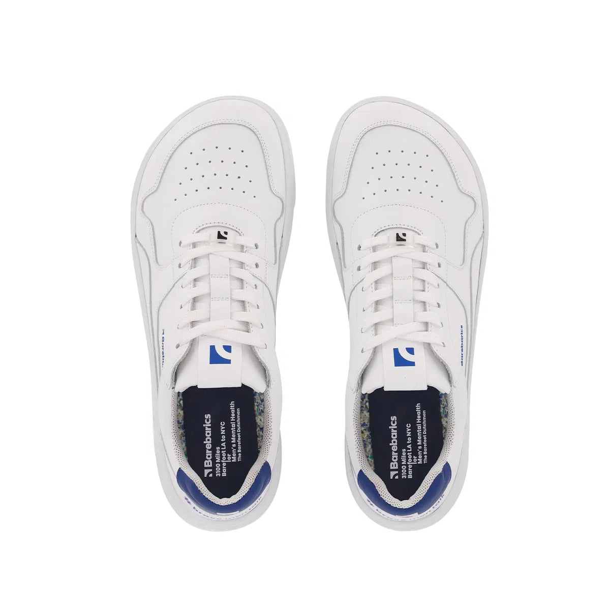 Barfuß-Sneaker Barebarics Zing - Brave Men Talk - Weiß & Blau