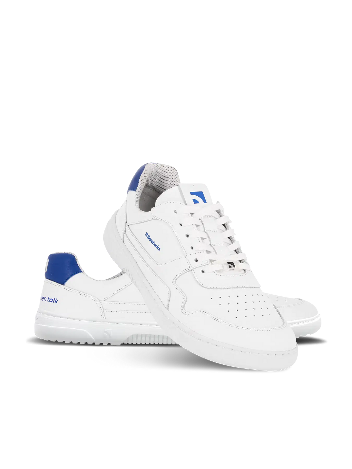 Barfuß-Sneaker Barebarics Zing - Brave Men Talk - Weiß & Blau