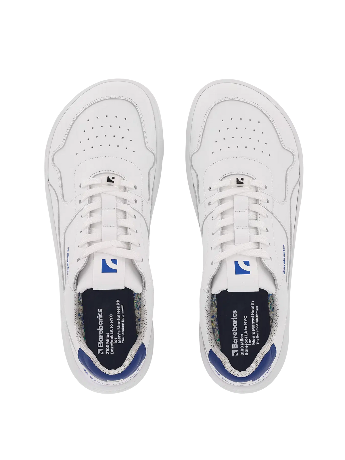 Barfuß-Sneaker Barebarics Zing - Brave Men Talk - Weiß & Blau