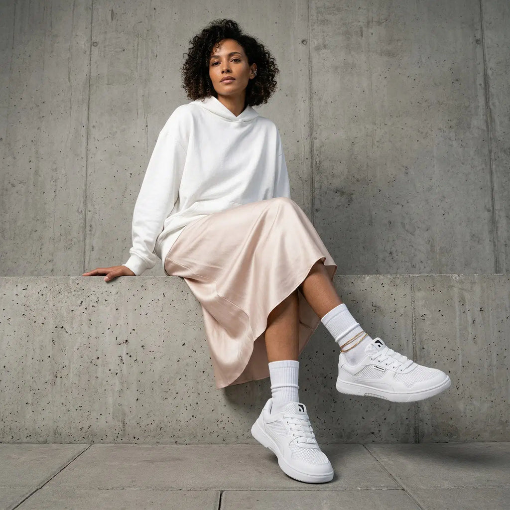 Barfuß-Sneaker Barebarics Zing - Fresh - All White
