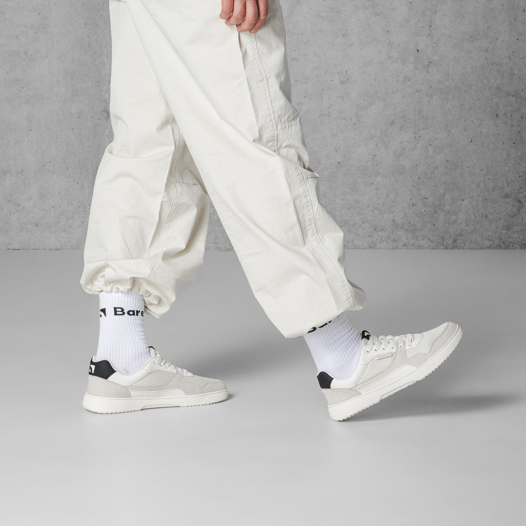 Barfuß-Sneaker Barebarics Zing - Fresh - Weiß & Beige