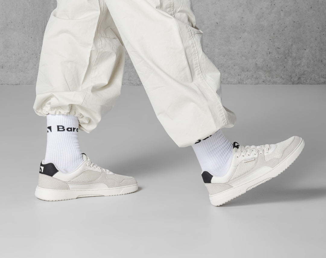 Barfuß-Sneaker Barebarics Zing - Fresh - Weiß & Beige