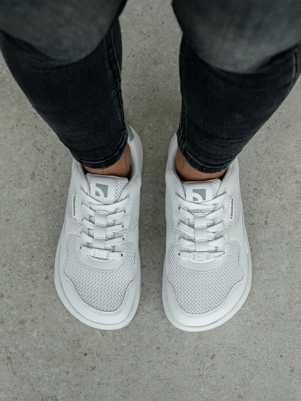Barefoot Sneakers Barebarics Zing - Fresh - White & Silver