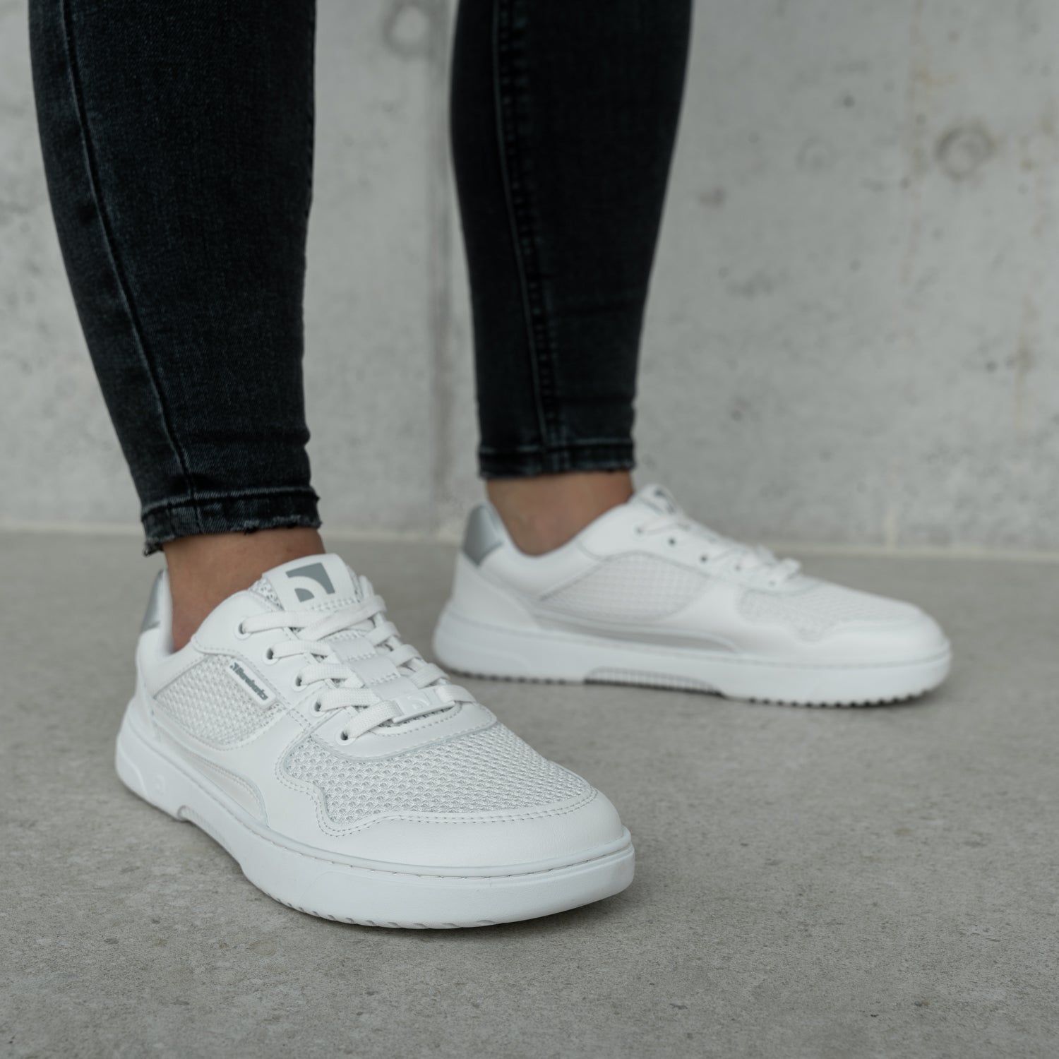 Barefoot Sneakers Barebarics Zing - Fresh - White & Silver
