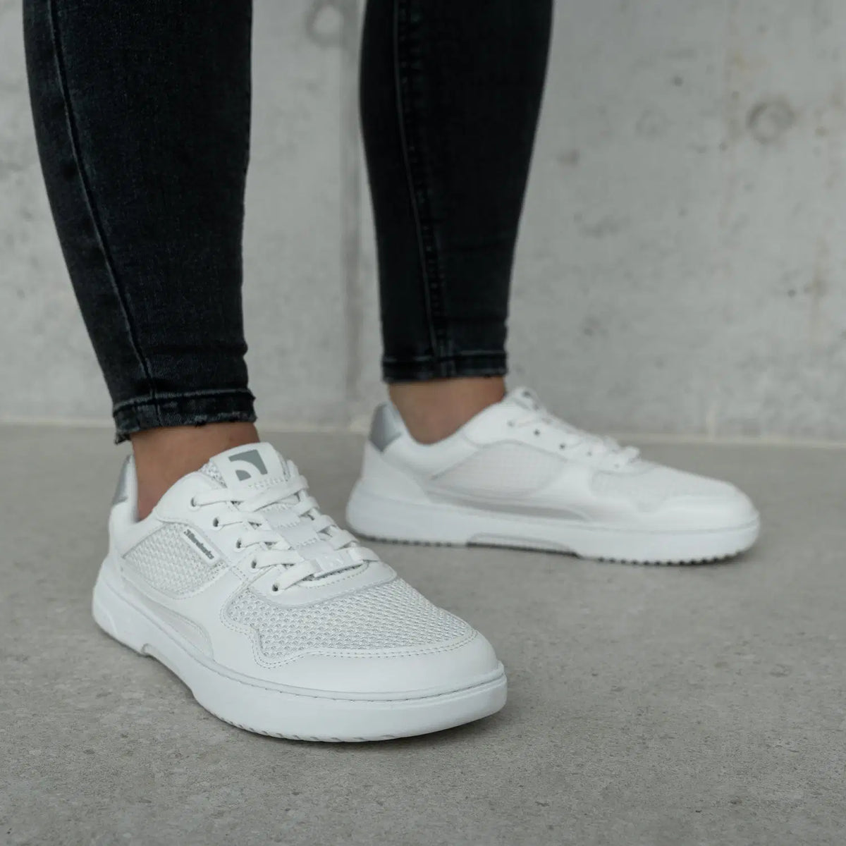 Barefoot Sneakers Barebarics Zing - Fresh - White & Silver