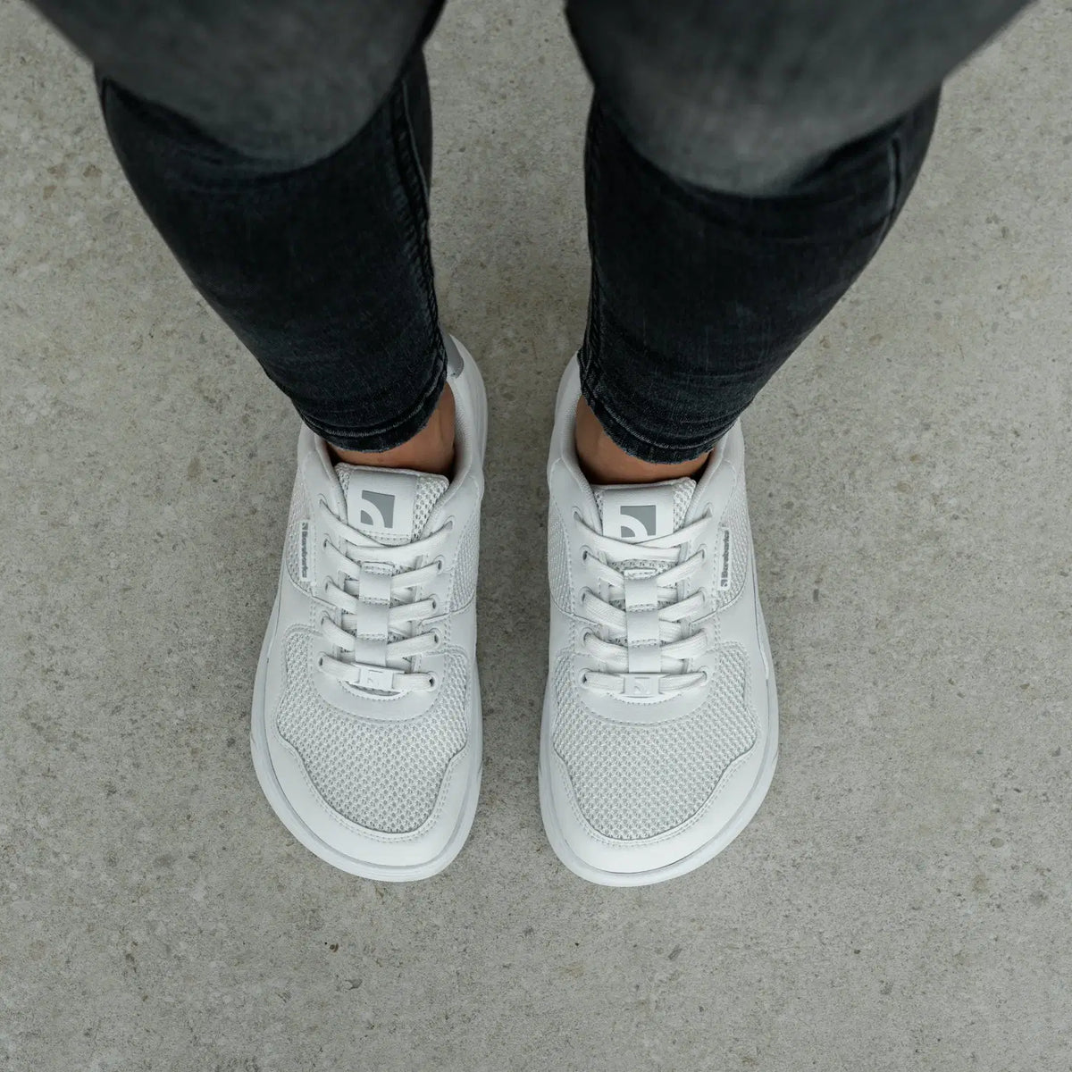 Barefoot Sneakers Barebarics Zing - Fresh - White & Silver