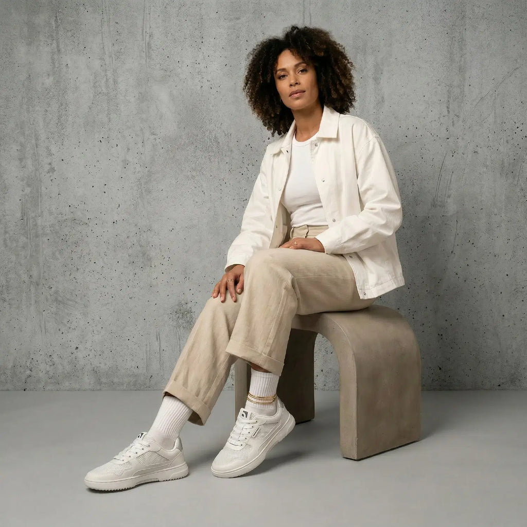 Barefoot Sneakers Barebarics Zing - Fresh - White & Silver