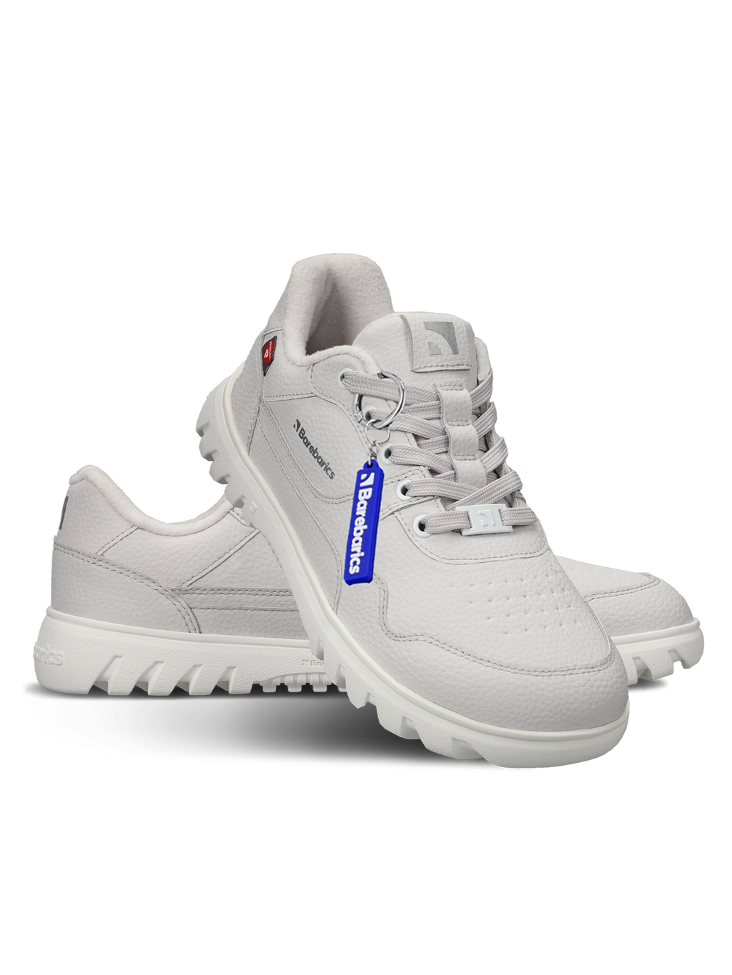 Barfuß-Sneaker Barebarics Zing Frost - Hellgrau & Weiß