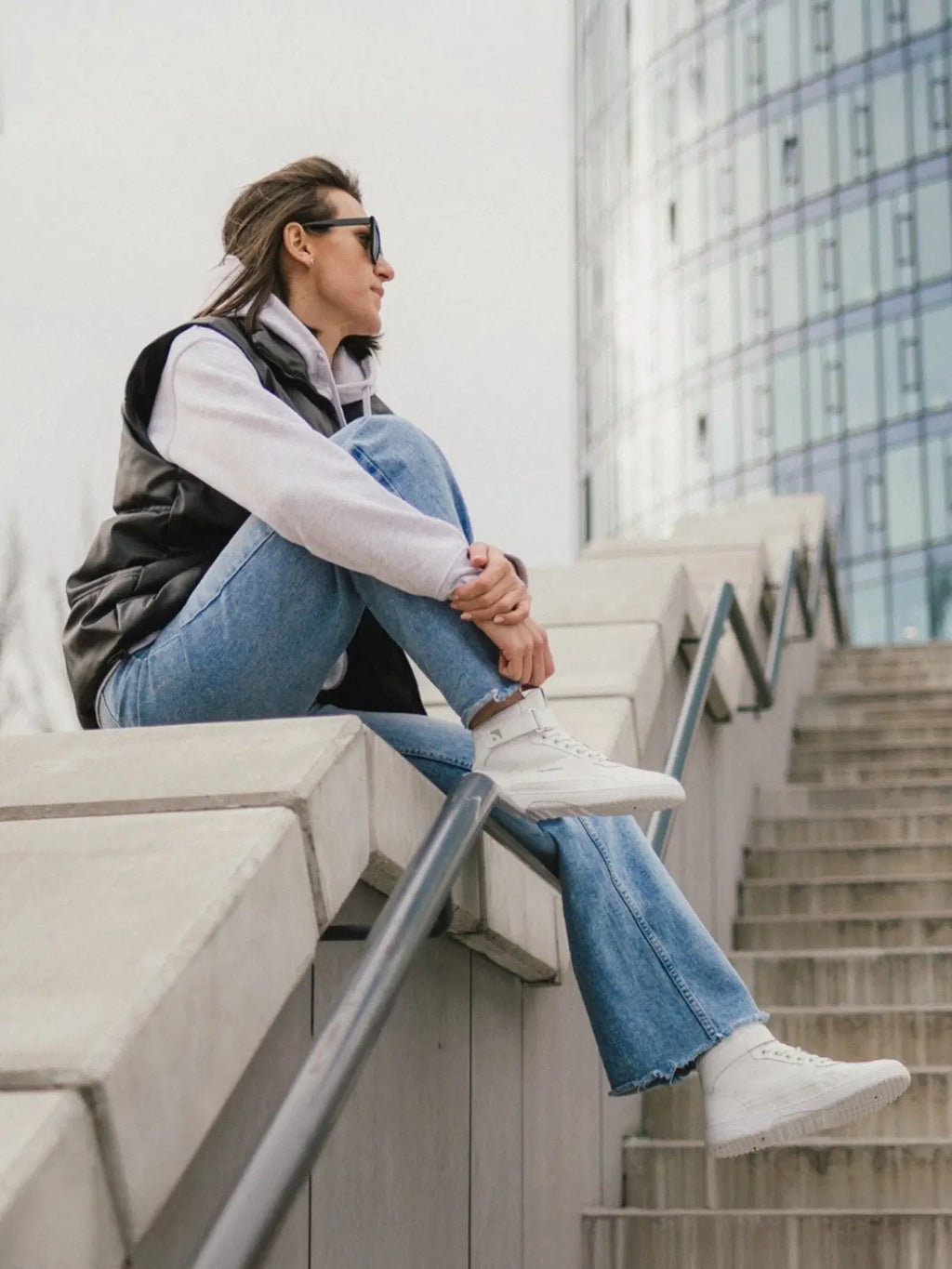 Barfuß-Sneaker Barebarics Zing - High Top - All White