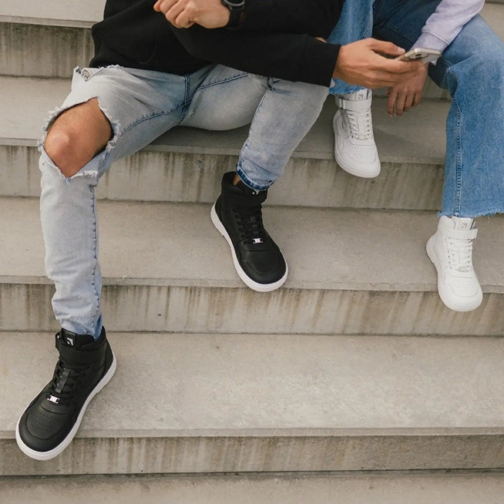 Barfuß-Sneaker Barebarics Zing - High Top - All White