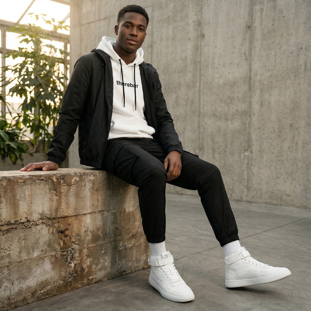 Barfuß-Sneaker Barebarics Zing - High Top - All White