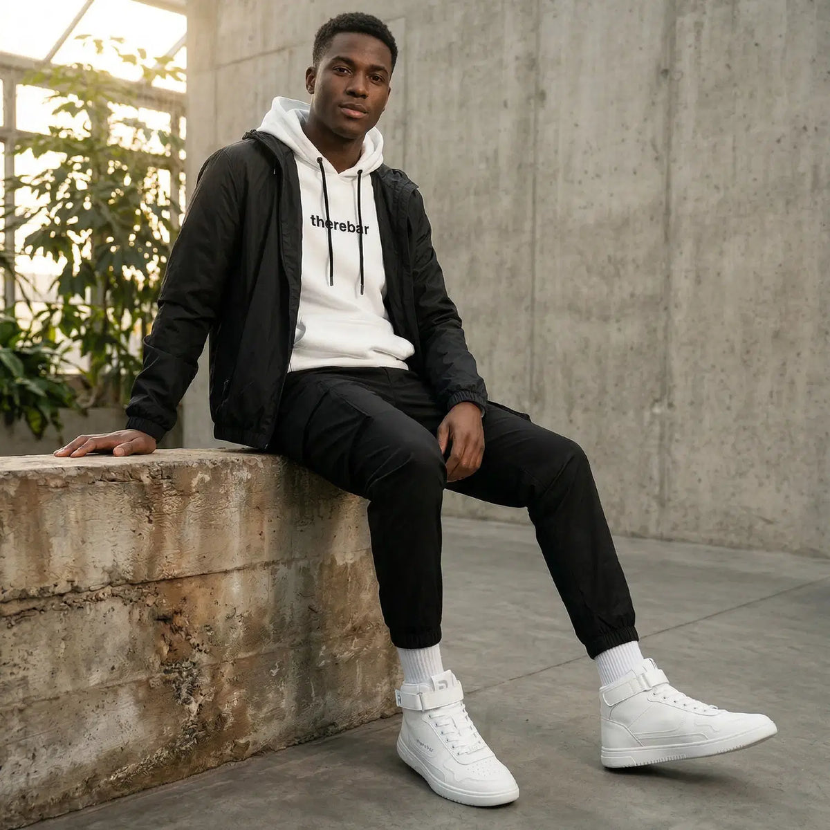 Barfuß-Sneaker Barebarics Zing - High Top - All White